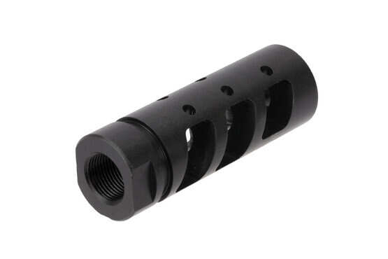 Rise Armament AR-15 compensator for 5.56 NATO features top-vents to reduce muzzle rise